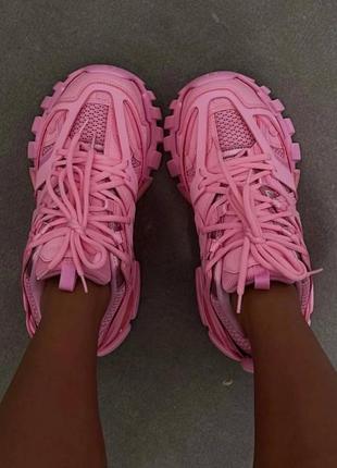 Кросівки в стилі balenciaga рожеві блакитні