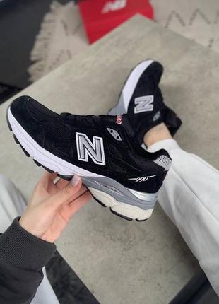 Кроссовки new balance 990v3 black white