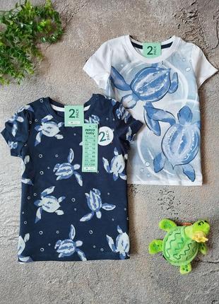 Хлопковый, фабричный комплект футболочек от бренда 💕 pepco