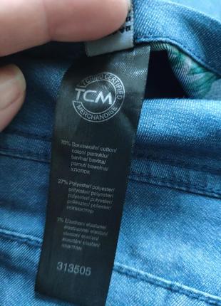 Женские джинсы германского бренда tcm на две стороны, прямые с принтом7 фото