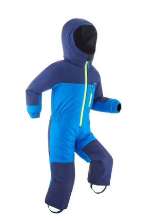 Дитячий теплий лижний костюм комбінезон decathlon wedze 100 warm blue - 3y - 91-97cm1 фото