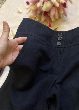Льняные кюлоты wallis укороченные брюки в стиле zara5 фото