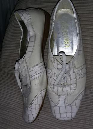 Кожаные туфли cadoro shoes italy размер 38 (25 см)