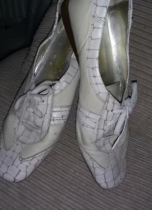 Кожаные туфли cadoro shoes italy размер 38 (25 см)4 фото