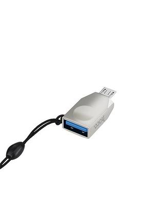 Перехідник hoco ua10 usb to micro usb (pearl nickel) 15973 15973 15973 hoco