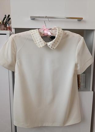 Блуза молочного цвета