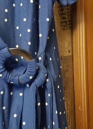 Голубое платье из вискозы бренд next   на гранд даму3 фото