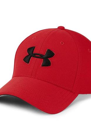 Under armour blitzing 3.0 cap 1305036 600 кепка блайзер бейсболка оригинал унисекс красная2 фото