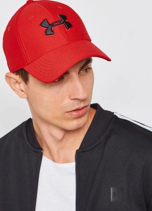 Under armour blitzing 3.0 cap 1305036 600 кепка блайзер бейсболка оригинал унисекс красная5 фото