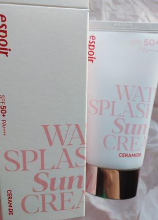 Увлажняющий солнцезащитный крем с сияющим финишем espoir water splash sun cream spf50+ pa+++ 60мл