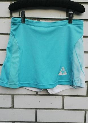 Спортивная юбка для тенниса с шортами le coq sportif