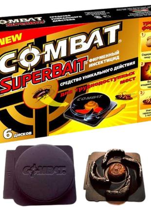 Ловушка инсектицид для тараканов henkel combat superbait 6 дисков