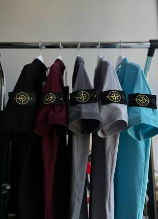 Трендовое поло stone island60-футболка-тонкая айленд10 фото