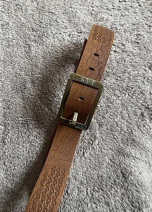 Коричневый ремень из натуральной кожи в стиле dolce gabbana винтаж