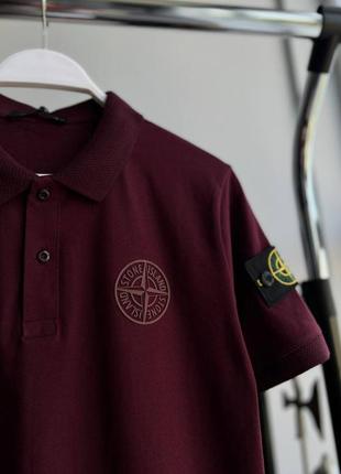 Стильне поло stone island // футболка стон айленд