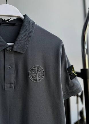 Шикарне поло stone island // футболка стон айленд