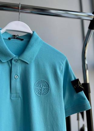 Шикарне поло stone island // футболка стон айленд