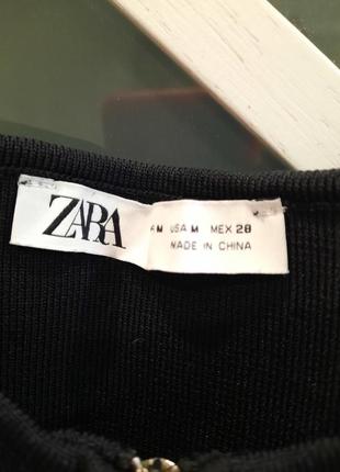 Платье миди на молнии с открытыми плечами zara2 фото