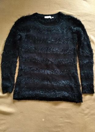 Чорний джемпер травка з люрексом