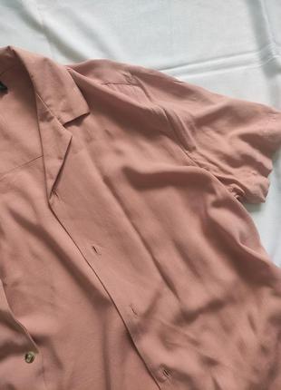 Пудровая рубашка от asos, размер s/m. рубашка вискоза, универсальная, легкая4 фото