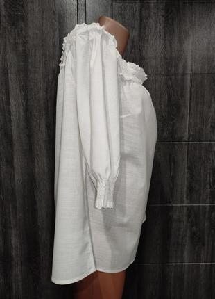 Шикарна блузка бавовна пог-66 см великий розмір3 фото