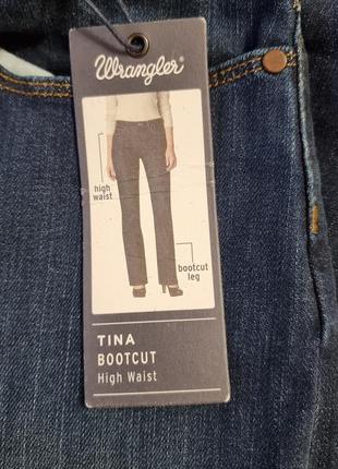 Классические джинсы wrangler tina bootcut средняя посадка4 фото