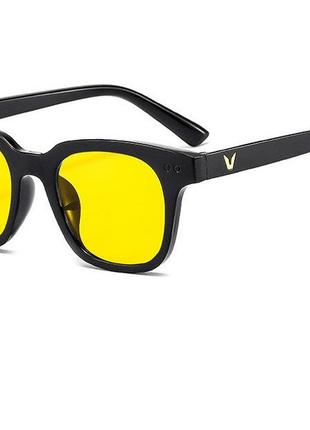 Антиблікові сонцезахисні окуляри anti-glare glasses wayfarer yellow1 фото