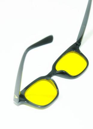 Антиблікові сонцезахисні окуляри anti-glare glasses wayfarer yellow3 фото