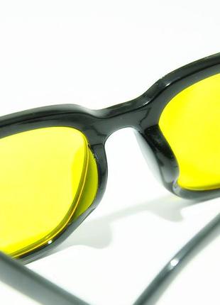 Антиблікові сонцезахисні окуляри anti-glare glasses wayfarer yellow4 фото