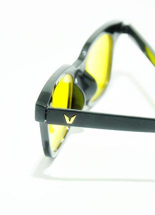 Антиблікові сонцезахисні окуляри anti-glare glasses wayfarer yellow5 фото