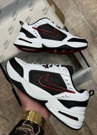 Чоловічі кросівки nike air monarch iv white black red,стильне та зручне чоловіче взуття