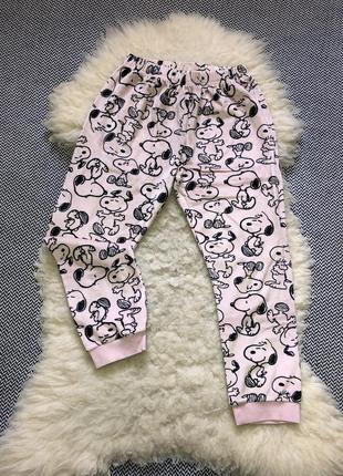 Snoopy велюровые штаны домашние пижамные велюр бархат