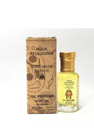 Оригинальные женские маслянные духи aqua allegoria mandarine basilic (аква аллегория мандарин базилик) 12 мл1 фото