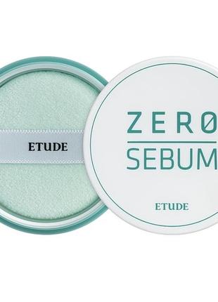 Минеральная матирующая пудра, etude house, zero sebum drying powder, 6 грамм2 фото