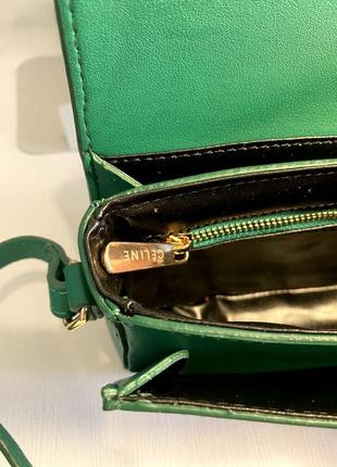 Сумка женская зеленая из экокожи, женская сумка через плечо в стиле celine сеnn туреченица8 фото