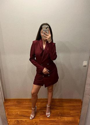 Бордова сукня 2