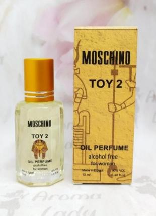 Оригінальні олійні жіночі парфуми moschino toy 2 (москіно тієї 2) 12 мл