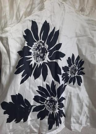 100 шелк блуза с глубоким вырезом под пояс3 фото