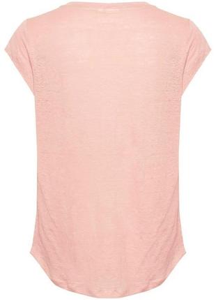 Inwear caurals top pink льняная футболка топ в стиле оверсайз /7716/4 фото