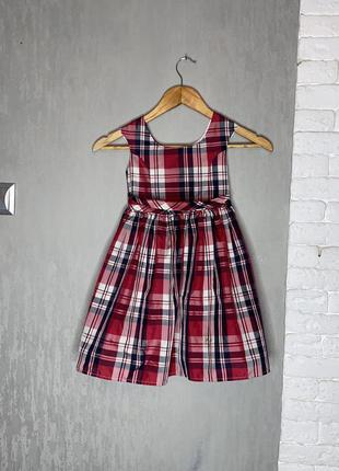 Сукня в клітинку плаття на дівчинку 4-5років 110см emma bunton