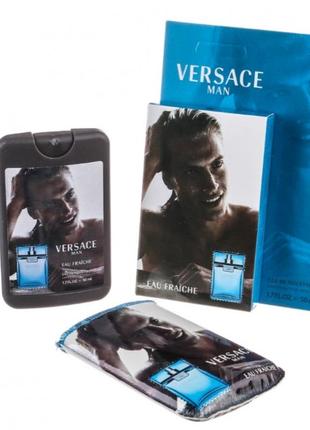 Духи (мини-парфюм) versace eau fraishe man 50 мл в стильном чехле с фотопечатью