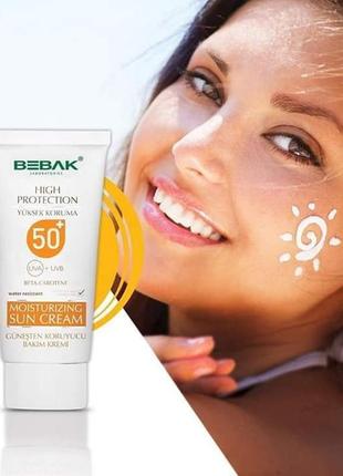 Матирующий солнцезащитный крем с spf 50+ bebak livesta ливеста