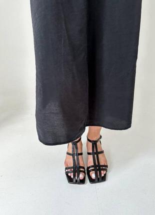 Элегантные и просто стильные босоножки женские кожаные8 фото