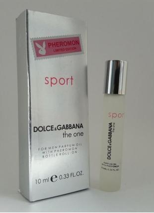 Парфюмерное масло с ферромонов dolce & gabbana the one sport, 10 мл. без спирта