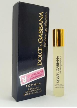 Парфюмерное масло с ферромонов dolce &amp; gabbana the one gentelmen, 10 мл без спирта