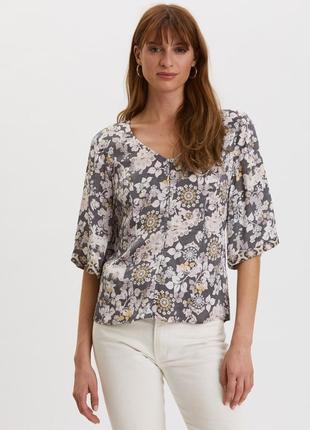 Odd molly блуза цветочная из вискозы летняя свободный крой5 фото