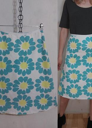 Льняная юбка laura ashley