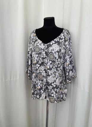 Odd molly блуза цветочная из вискозы летняя свободный крой7 фото