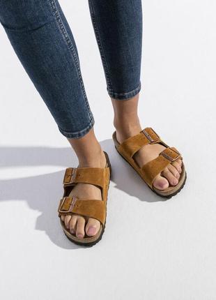 Шлепки замша birkenstock оригінал