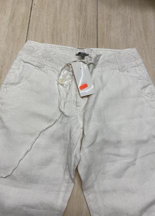 Женские льняные бриджи/брюки с кружевом на подкладке bandolera sm3 фото
